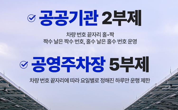 ‘공공 차량 2부제·5부제’ 오늘부터 전면 해제